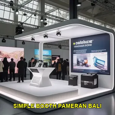 simple booth pameran bali